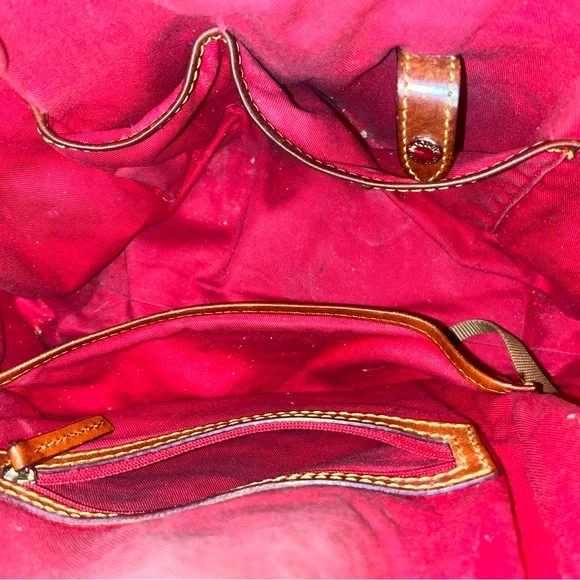 Dooney & Bourke Brown Monogram Shoulder Bag - Picture 7 of 12